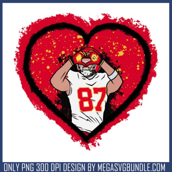 87 love shaped png, nfl football​ png, taylor swift travis kelce​ png