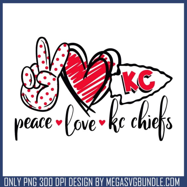 Peace love kc chiefs png, taylor swift​ png, nfl teams​ png
