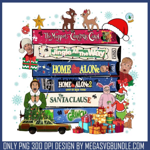 Christmas movies collect png, christmas movies png, spirit christmas png