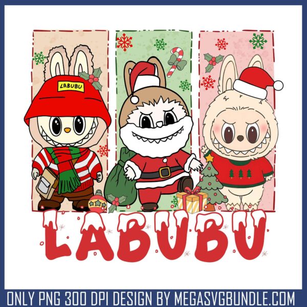 Labubu santa clothes png, santa claus png, labubu costume png