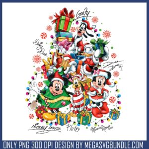 Mickey christmas gift png, mickey mouse png, christmas gifts png