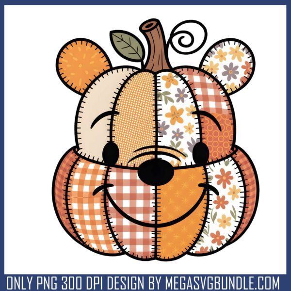 Pooh pumpkin face png, halloween pumpkin png, pooh bear png