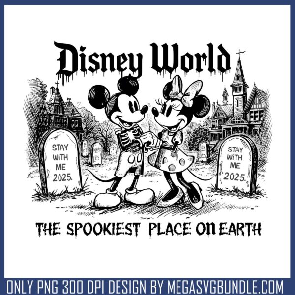 Spookiest place disney png, disney world png, spirit halloween png