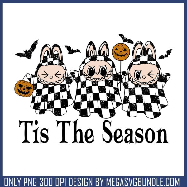 Tis the season labubu cute png, labubu clothes png, halloween costume png