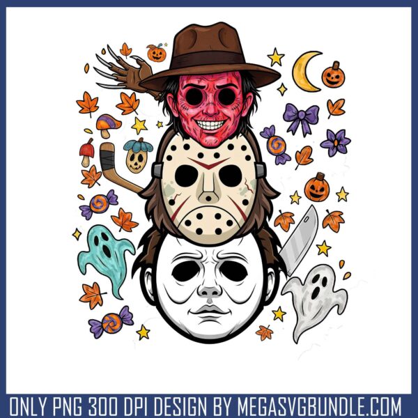 Trio killers halloween png, halloween costume png, horror movie png