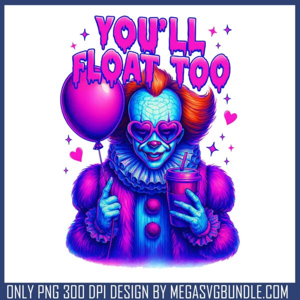 Youll float too png, halloween kills png, pennywise costume png