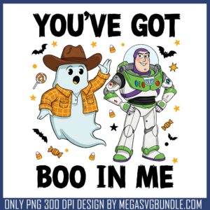 Youve got boo in me png, buzz lightyear png, halloween ghost png