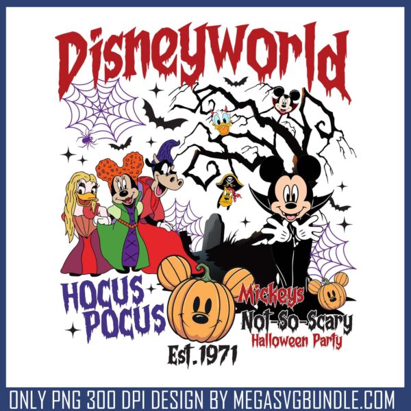 Disney world est 1971 spook png, disney world png, halloween store png