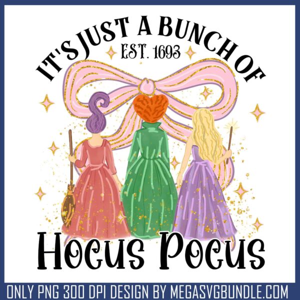Est 1693 hocus pocus png, disney plus png, halloween movies png
