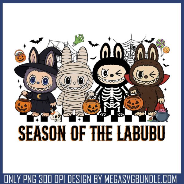 Season of the labubu png, spirit halloween png, labubu blind box png