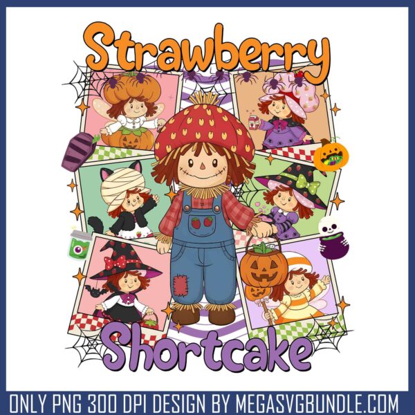 Shortcake strawween png, halloween spirit png, strawberry shortcake png