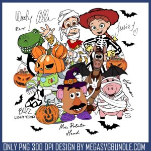 Toy story spooky vibe png, toy story png, spirit of halloween png
