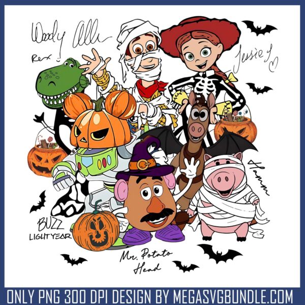 Toy story spooky vibe png, toy story png, spirit of halloween png