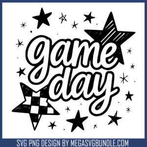 Game day star design svg, game day​ svg, nfl game day​ svg