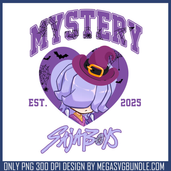 Mystery saja boys halloween png, kpop demon hunters mystery​ png