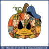 Eeyore pumpkin patchwork face png, eeyore costume halloween​ png
