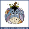 Donald duck pumpkin patchwork png, donald duck halloween​ png