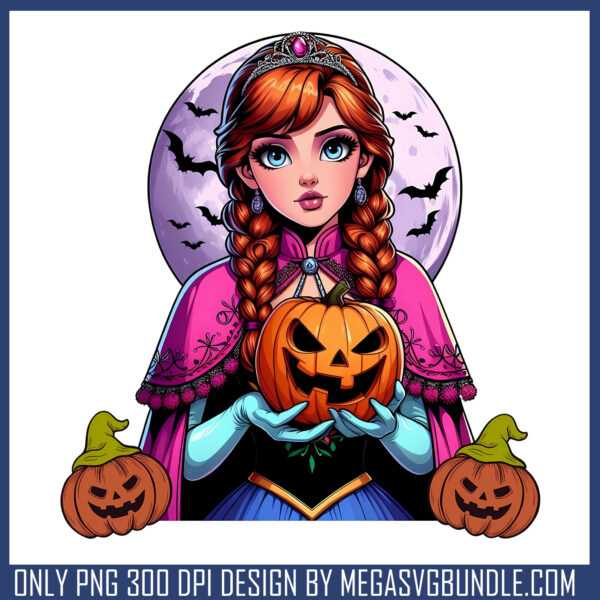 Anna princess scary halloween png, anna frozen png, halloween png