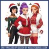 Cute mira santa christmas png, huntrix mira​ png, christmas png