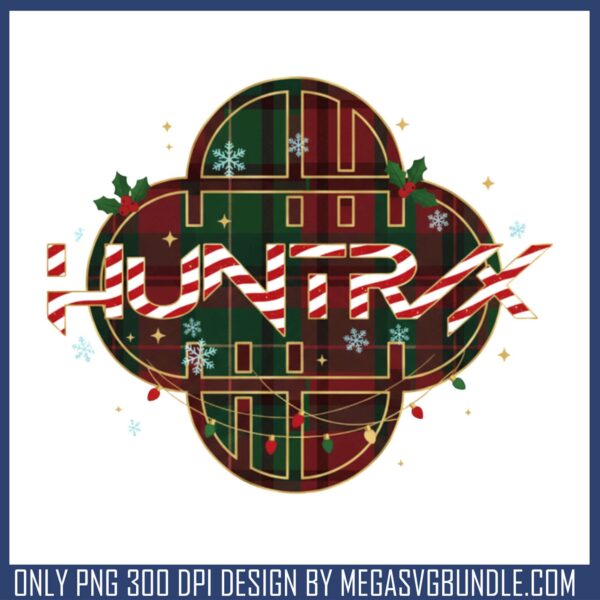 Huntrix christmas logo png, huntrix kpop​ png, huntrix logo​ png