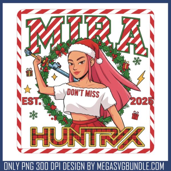 Mira est 2025 christmas png, kpop demon hunters mira​ png