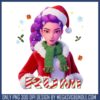 Zoey santa merry christmas png, kpop demon hunters zoey​ png