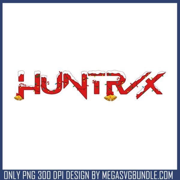 Huntrix red logo christmas png, huntrix logo png, korea anime png