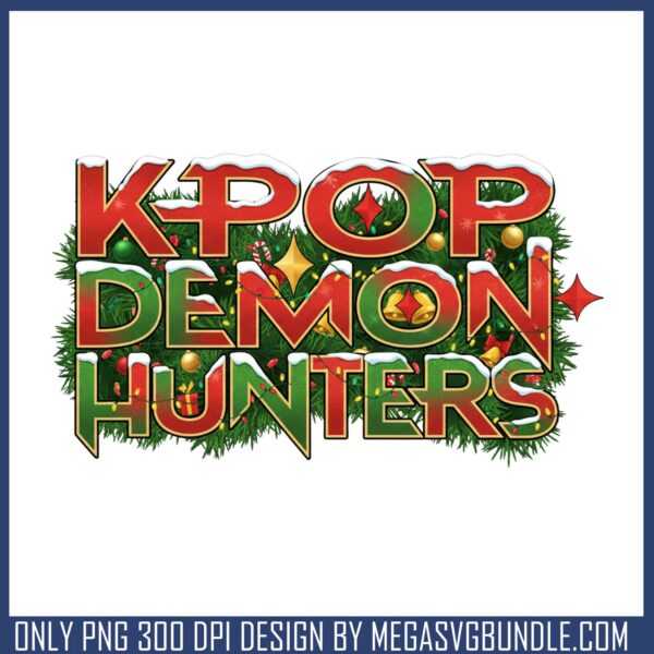 Kpop demon hunters christmas png, kpop movie png, huntrix png