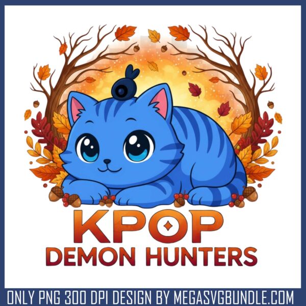 Derpy kpop demon hunters fall png, thanksgiving day png, derpy tiger png