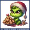 Baby grinch eat cookies png, christmas cake png