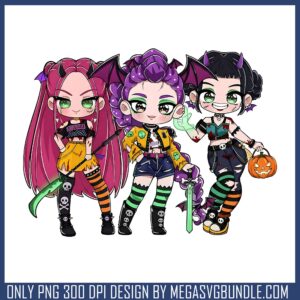 Kpop girl band devil png, huntrix png, kpop halloween png