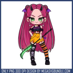 Mira devil halloween design png, mira kpop demon hunters png