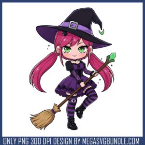 Mira witch chibi halloween png, kpop demon hunters mira png