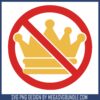 No kings white logo svg, no kings day​ svg, no kings in america​ svg