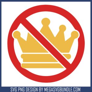 No kings logo design svg, no king​ svg, no king protest​ svg