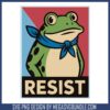 Frogs resist black white svg, anti trump memes​ svg, no kings protest​ svg