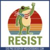 Frogs resist black white svg, anti trump memes​ svg, no kings protest​ svg