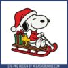 Snoopy santa with gift svg, snoopy christmas images​ svg