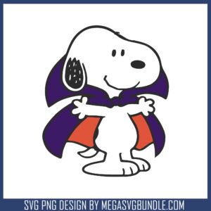 Snoopy vampire design svg, snoopy halloween​ svg, cartoon snoopy​ svg