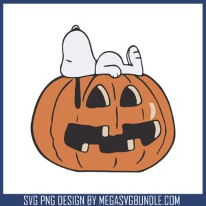 Snoopy pumpkin design svg, snoopy halloween images svg, snoopy cartoon​ svg