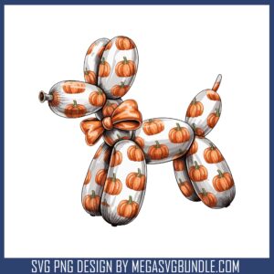 Fall balloon dog design svg, thanksgiving season​ svg, fall day​ svg