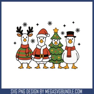 Silly goose christmas design svg, the christmas goose​ svg