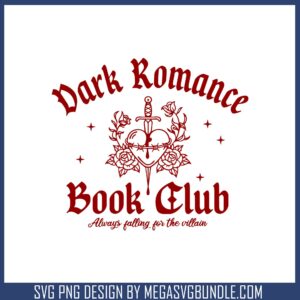 Dark romance book club svg, romance books svg, book club svg