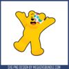 Pudsey bear dabbing pose svg, pudsey bear svg, cartoon svg