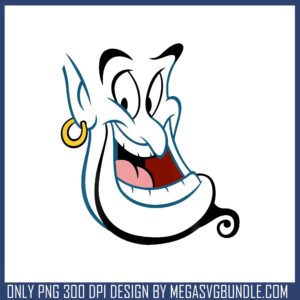 Disney genie face png, disney aladdin​ png, disney genie​ png