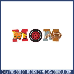 Mom dinsey car design png, lightning mcqueen​ png, disney png
