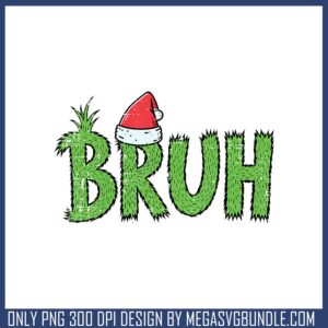 Christmas bruh santa hat png, grinch christmas png, santa hat png