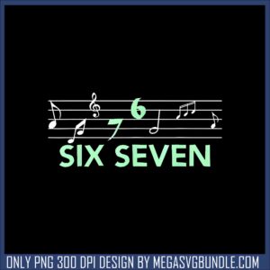 Six seven musical design png, six seven meme png, trending png