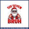 Six seven bruh christmas png, christmas lights​ png, six seven png